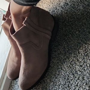 Tan ankle booties